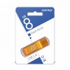 Флеш-накопитель 8Gb SmartBuy Glossy series, USB 2.0, пластик, оранжевый