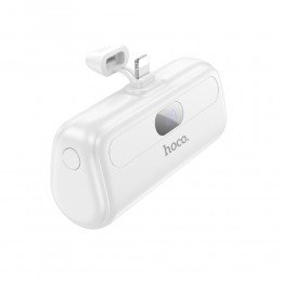 Аккумулятор внешний HOCO J116, Cool charging, 5000mAh, разъём 8 pin, цвет: белый