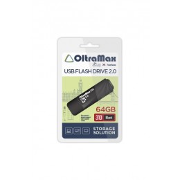 Флеш-накопитель 64Gb OltraMax 310, USB 2.0, пластик, чёрный