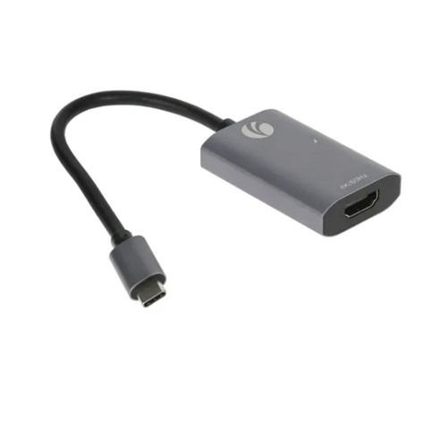 Переходник Type-C - HDMI(f) VCOM CU452A, 0.15м, для монитора, телевизора, 4K@60Hz, цвет: серый