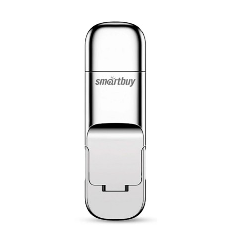 Флеш-накопитель 128Gb SmartBuy M5, USB 3.2 gen, Type-C, металл, серебряный