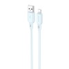 Кабель USB 8 pin Borofone BX94 Crystal Color, 1.0м, голубой
