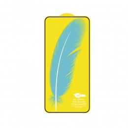 Стекло защитное Noname для SAMSUNG Galaxy A91/S10 Lite, Anti-broken, 0.33 мм, глянцевое, полный клей, цвет: чёрный