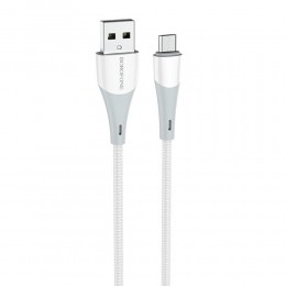 Кабель USB - микро USB Borofone BX60 Superior, 1.0м, 2.4A, цвет: белый