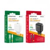 Блок питания Borofone BA46A 18Вт, 1 USB, 1 Type-C, черный
