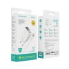 Блок питания Borofone BA58A 2USB 2.4A, белый, с кабелем 8 pin
