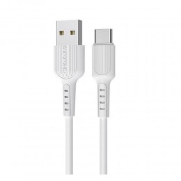 Кабель USB - Type-C Borofone BX16 Easy, 1.0м, 3.0A, цвет: белый