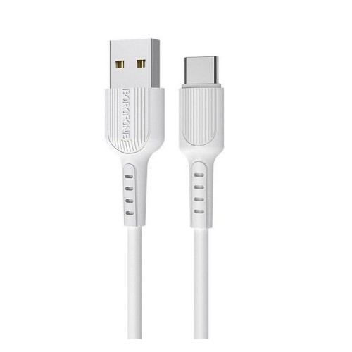 Кабель USB - Type-C Borofone BX16 Easy, 1.0м, 3.0A, цвет: белый