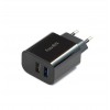 Блок питания сетевой 2 USB FaisON C-27, Serve, 2400mA, цвет: чёрный