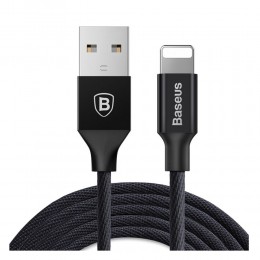 Кабель USB - 8 pin Baseus Yiven, 3.0м, 1.5A, цвет: чёрный