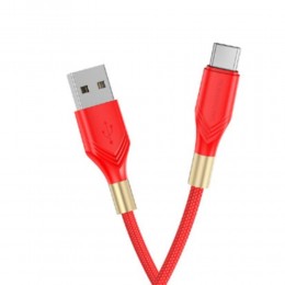 Кабель USB - Type-C Borofone BX92 Advantage, 1.0м, 3,0А, 20Вт, PD, цвет: красный