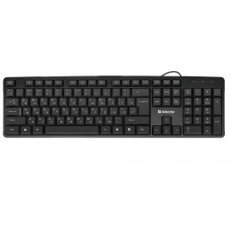 Клавиатура проводная Defender, Next, HB-440, мембранная, 1.8 м, цвет: чёрный
