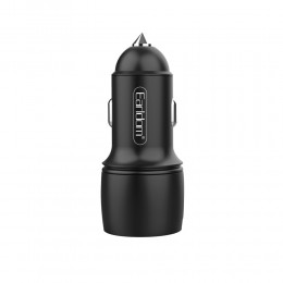 Блок питания автомобильный 2 USB Earldom ES-CC7M, 3.0A, кабель микро USB, цвет: чёрный
