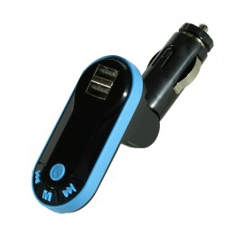 FM-трансмиттер без бренда, I9, Bluetooth, цвет: синий

