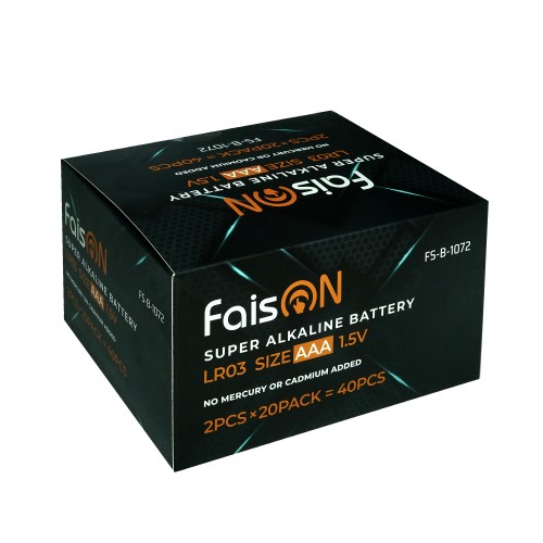 Батарейка AAA FaisON LR03-2BL Super Alkaline, 1.5B, (2/40/800), (арт.FS-B-1072)