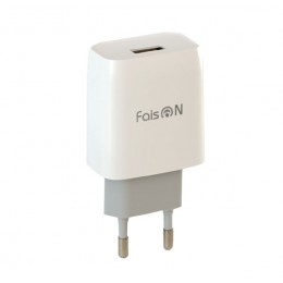 Блок питания сетевой 1 USB FaisON C-72A, Vital, 2100mA, цвет: белый