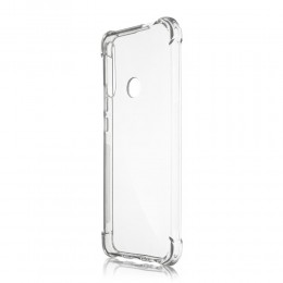 Чехол силиконовый без бренда для SAMSUNG Galaxy A20S, противоударный, цвет: прозрачный
