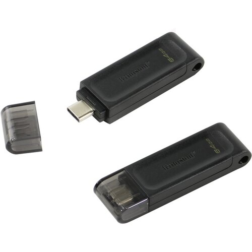 Флеш-накопитель 64Gb Kingston DataTraveler 70 DT70, USB 3.0, OTG, Type-C