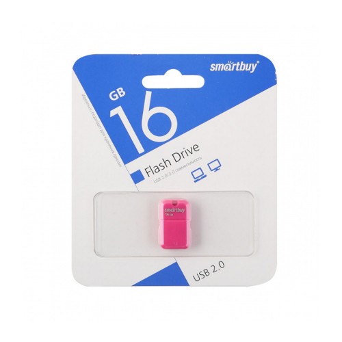 Флеш-накопитель 16Gb SmartBuy ART, USB 2.0, пластик, розовый