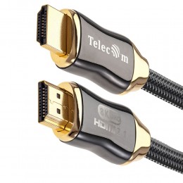 Кабель HDMI(m) - HDMI(m) TELECOM TCG300, 0.5м, 8K, 60Гц, цвет: серый