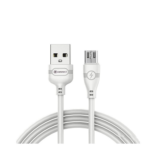 Кабель USB - микро USB Connect GC-63m, 1.0м, 2.1A, белый
