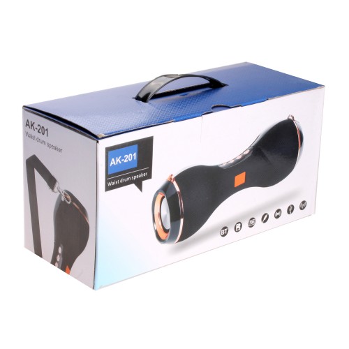 Портативная колонка AK201 Bluetooth - Серый цвет, мятая упаковка
