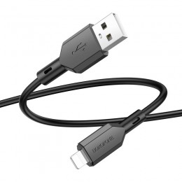 Кабель USB - 8 pin Borofone BX70 Shengda, 1.0м, 2.4A, цвет: чёрный