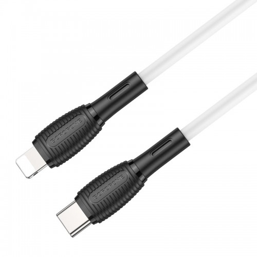 Кабель 8 pin - Type-C Borofone BX86, 1.0м, 20Вт, QC3.0, белый
