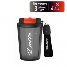 Бутылка для воды XIAOMI, KF201-400, Quange Tritan, пластик, 400мл, цвет: чёрный
