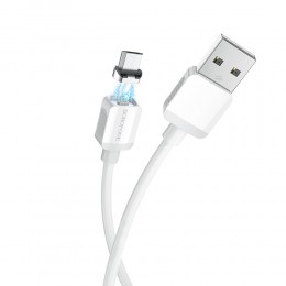 Кабель USB - микро USB Borofone BX57 Effective, 1.0м, 2.4A, цвет: белый