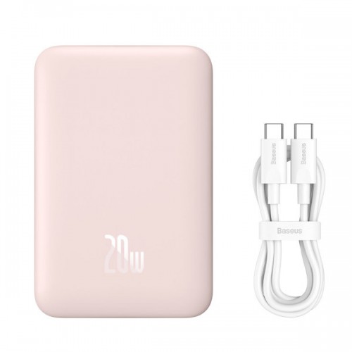 Аккумулятор Baseus PPCXM10, 10000mAh, Магнитный, Розовый
