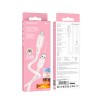 Кабель USB - микро USB Borofone BX94 Crystal Color, 1м, розовый
