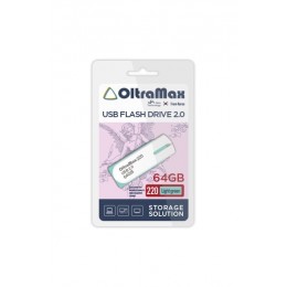 Флеш-накопитель 64Gb OltraMax 220, USB 2.0, пластик, зелёный