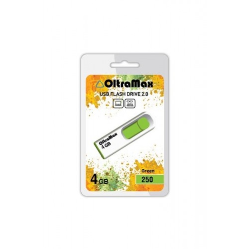 Флеш-накопитель 4Gb OltraMax 250, USB 2.0, пластик, зелёный