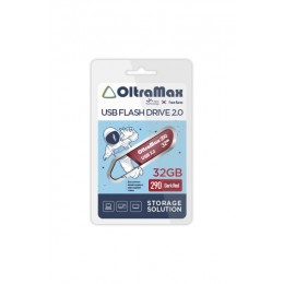 Флеш-накопитель 32Gb OltraMax 290, USB 2.0, пластик, красный