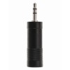 Переходник Jack 3,5mm(m) - Jack 6,35mm(f) TELECOM TA1955, чёрный