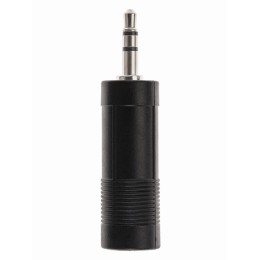 Переходник Jack 3,5mm(m) - Jack 6,35mm(f) TELECOM TA1955, цвет: чёрный
