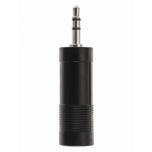 Переходник Jack 3,5mm(m) - Jack 6,35mm(f) TELECOM TA1955, чёрный
