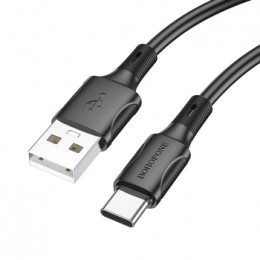 Кабель USB - Type-C Borofone BX80, 1.0м, 3,0А, цвет: чёрный