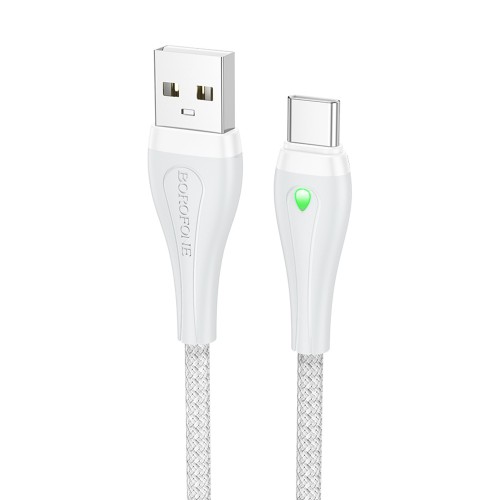 Кабель USB - Type-C Borofone BX100 Advantage, 1.0м, 3,0А, цвет: серый