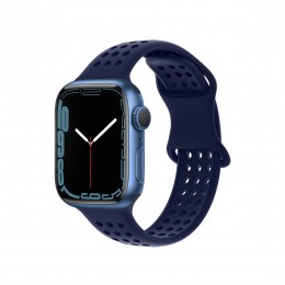 Ремешок для умных часов APPLE Watch 42/44/45/49mm HOCO, WA08 Flexible, силикон, цвет: синий