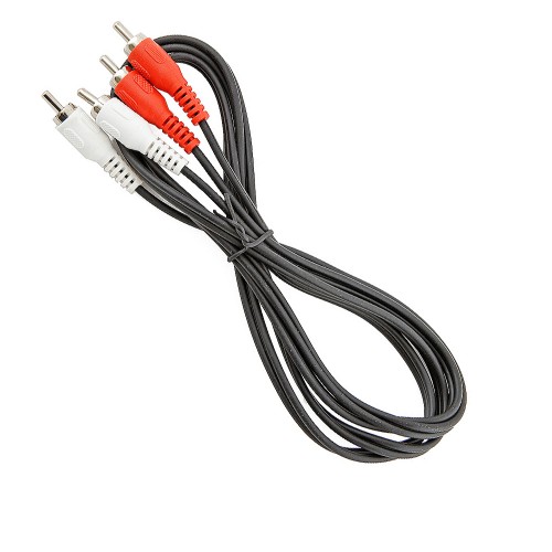 Кабель 2xRCA(m) - 2xRCA(m) VCOM TAV7158M, 1.5м, цвет: чёрный