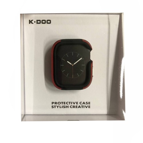 Чехол силиконовый K-Doo для APPLE Watch Series 7 45mm, силикон, метал, цвет: красный