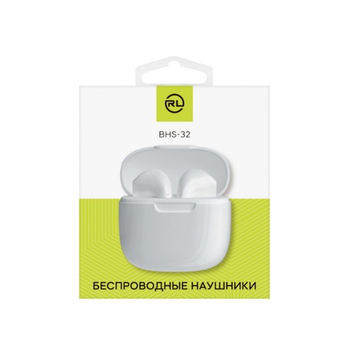 Наушники внутриканальные без бренда BHS - 32, RL, Bluetooth, TWS, цвет: белый, (арт.1)