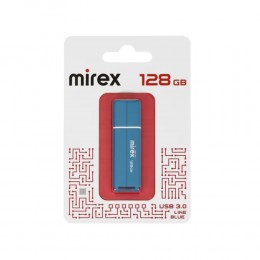 Флеш-накопитель 128Gb Mirex LINE, USB 3.0, пластик, синий