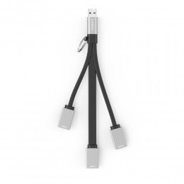 USB-концентратор Earldom ET-HUB15A, 4 гнезда, 4xUSB 2.0, цвет: чёрный