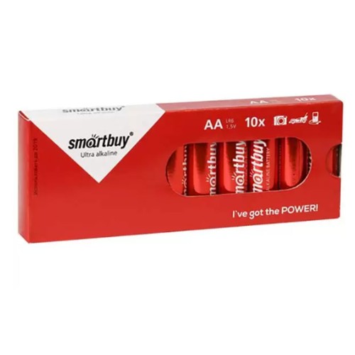 Батарейка AA SmartBuy LR06-10Box, 1.5В, (10/300)