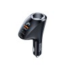 Блок питания автомобильный 1 USB, 2 Type-C Remax RCC339, Warriors Series, 88.5W, цвет: чёрный