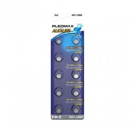 Батарейка Samsung Pleomax AG1 (364) LR621 LR60-10BL Button Cell, (10/100/1000/98000), (арт.Б0060996)