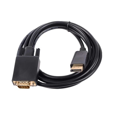 Кабель DisplayPort(m) - VGA(m) VCOM CG607, 1.8м, цвет: чёрный